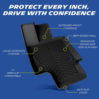 Premier Front & Rear Floor Mats for Toyota RAV4 (2019-2025) - 3 Piece Set