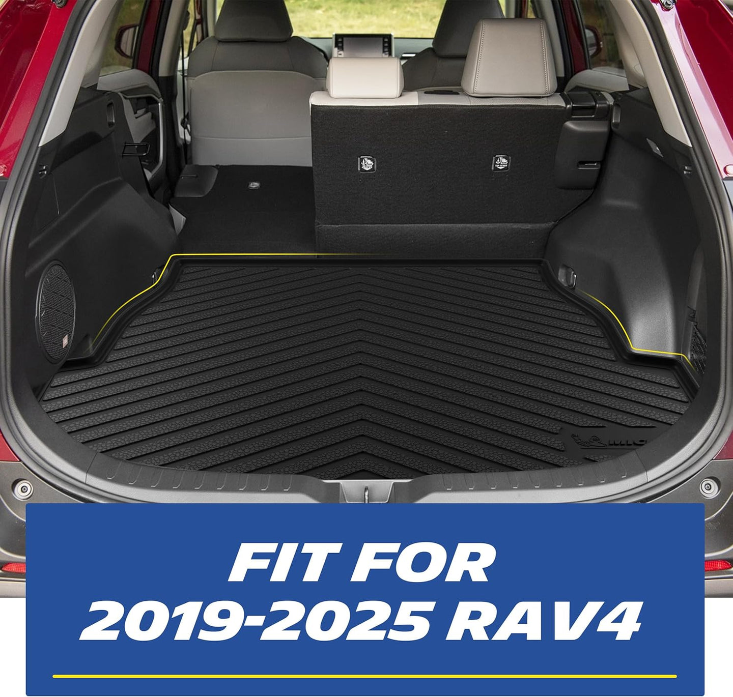 Custom fit cargo liner for 2019-2025 Toyota RAV4 (Gas), full trunk interior protection