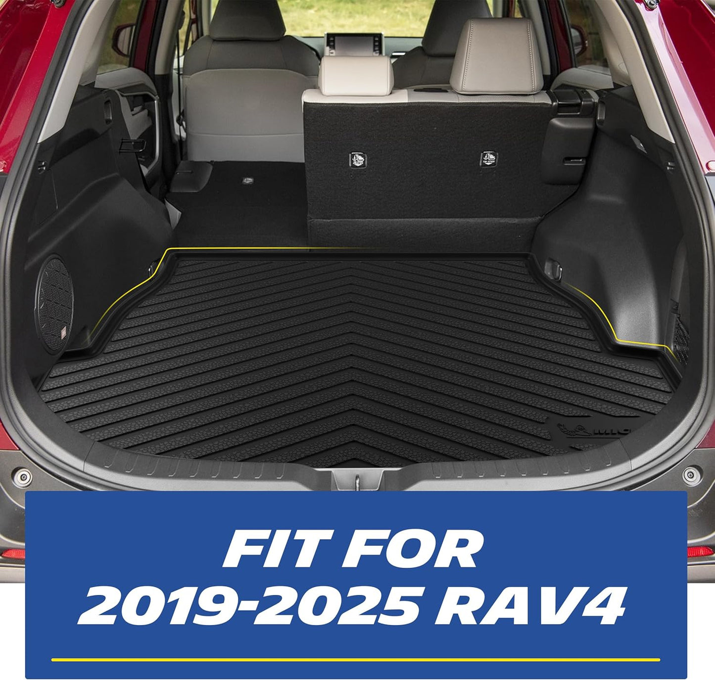 Custom fit cargo liner for 2019-2025 Toyota RAV4 (Gas), full trunk interior protection