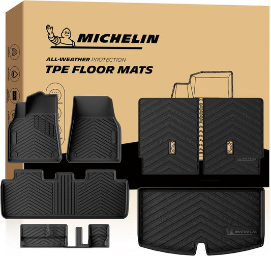 Durable anti-slip TPE car floor mats, waterproof vehicle interior mats, premium non-slip protective car floor liners