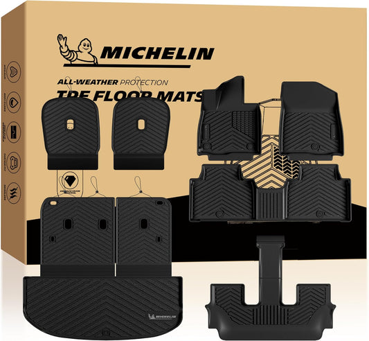 2027 Kia Telluride 7 Seat 8 Seat TPE All Weather Floor Mats Set