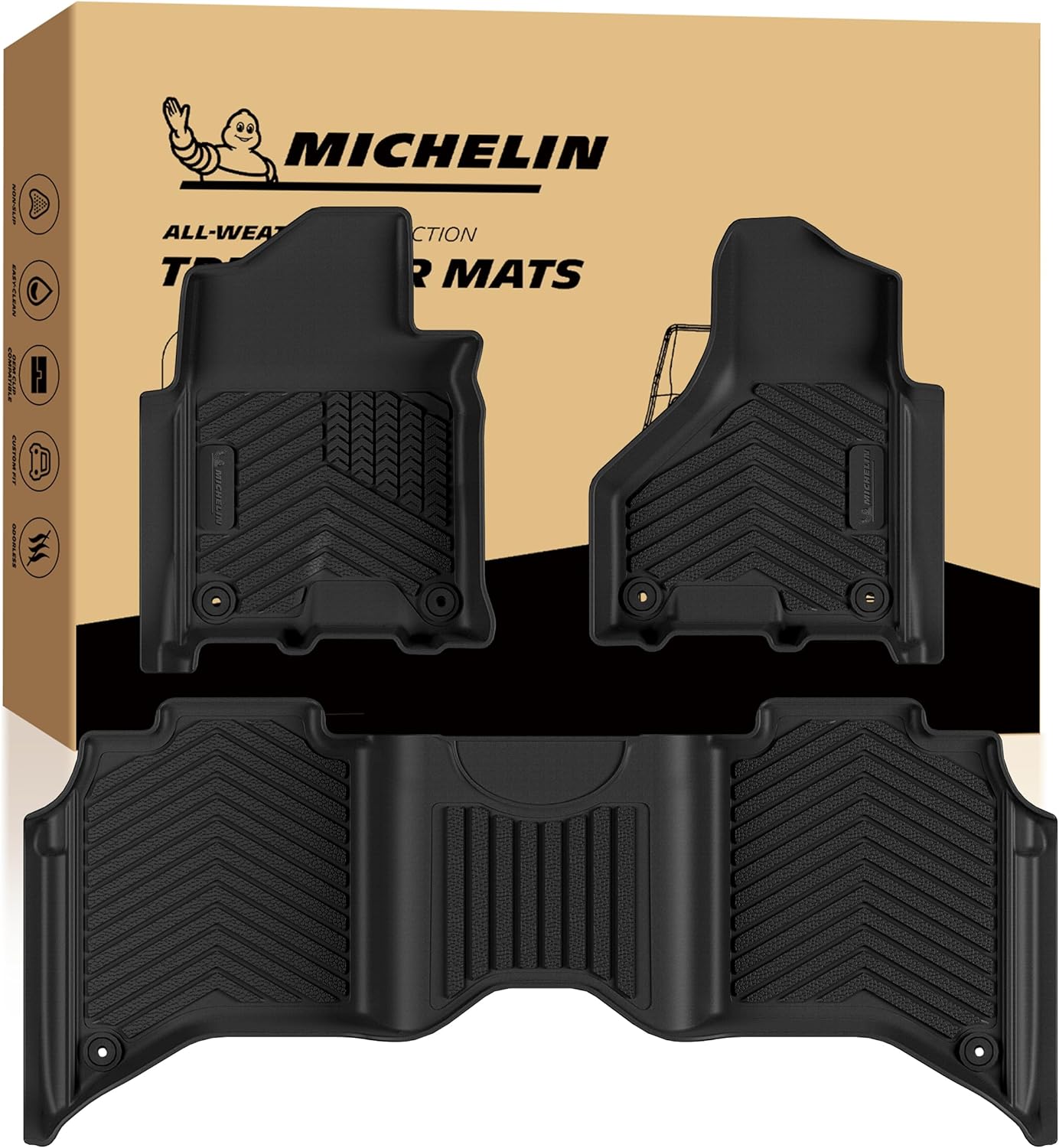 Michelin Floor Mats for Ram 2500/3500 Crew Cab (2019-2026)