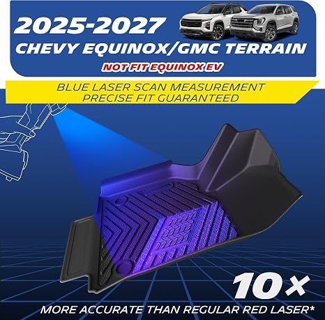 2025-2026 Chevy Equinox/GMC Terrain. Blue laser scan – 10× more accurate.