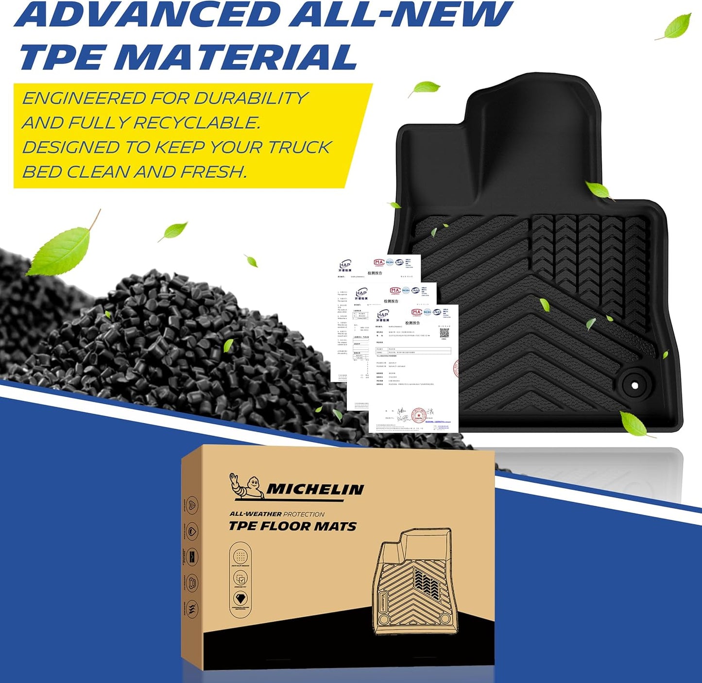 Michelin Floor Mats & Cargo Liner for Ford Explorer 6-Seat (2022-2026) - 7 Piece