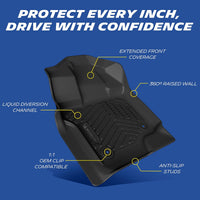Michelin Premier Front & Rear Floor Mats for Ford F-150 & Lightning (2015-2026) 3PCS