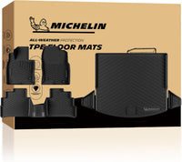 Complete set of Michelin TPE floor mats packaged for full-coverage, all-weather interior protection.