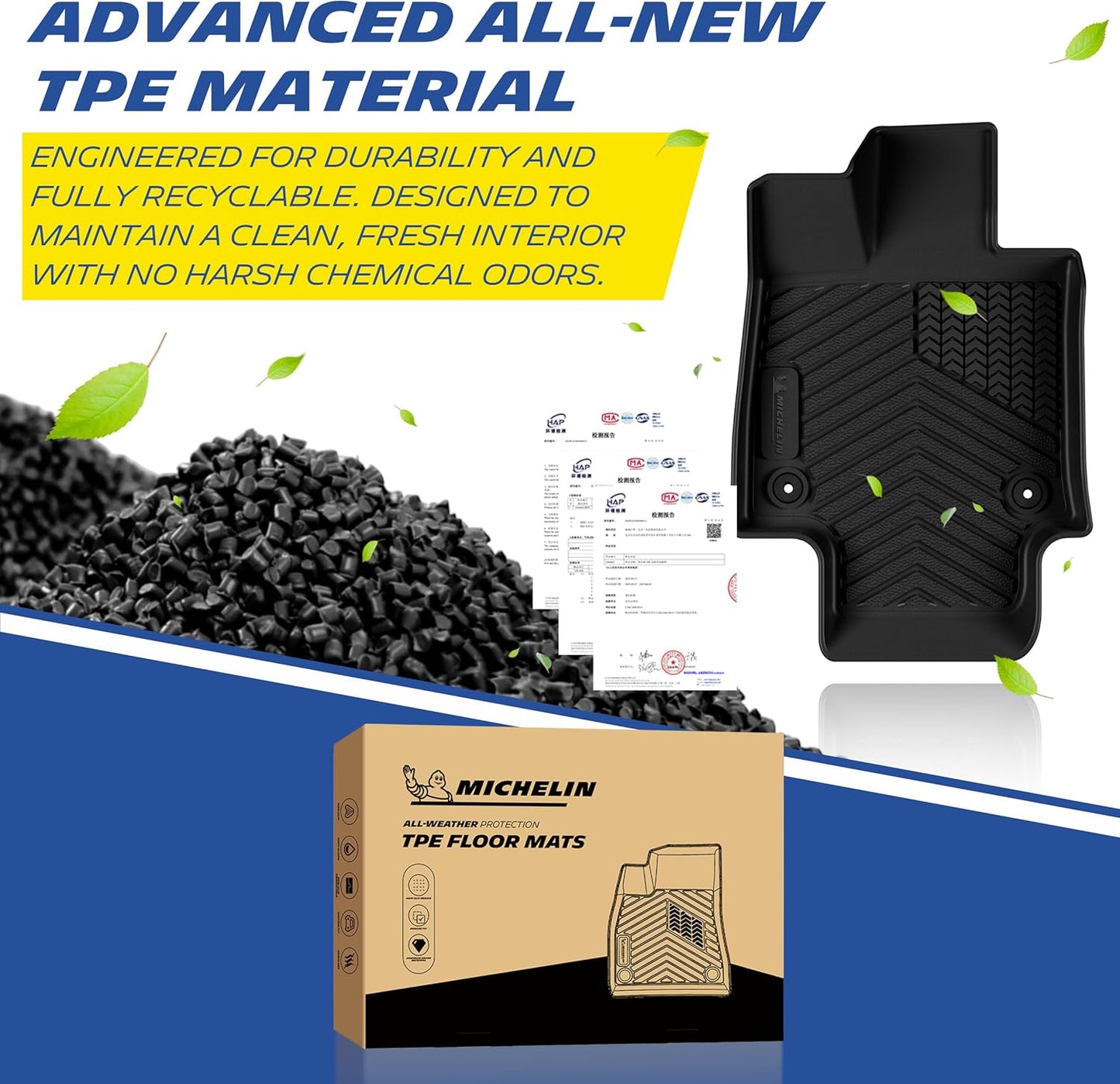Premier Front & Rear Floor Mats for Toyota RAV4 (2019-2025) - 3 Piece Set