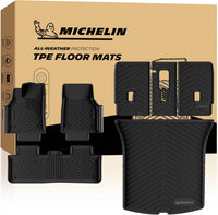 Complete Michelin TPE floor mats set offering all-weather protection with precise fit and durable design.