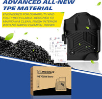 Michelin Premier Front & Rear Floor Mats for Ford F-150 & Lightning (2015-2026) 3PCS