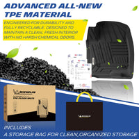 Michelin Elite Custom Fit Floor Mats for Chevy Silverado & GMC Sierra Crew Cab (2019-2026)
