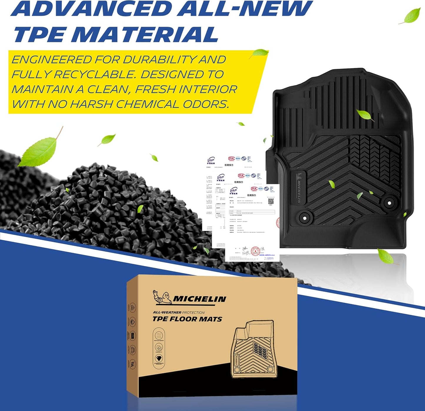 Michelin Premier Front Floor Mats for Ford Super Duty Crew Cab (2017-2026)
