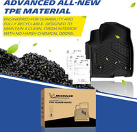 Michelin 1st Row Floor Mats for Silverado & Sierra (2019-2026)