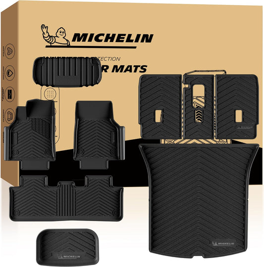 Michelin Premier Floor Mats & Trunk Mats for Tesla Model Y Standard 5-Seater 2025-2027, 9 Piece