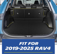 Full set Michelin trunk mat installed in 2019-2025 Toyota RAV4 (Gas/Hybrid)