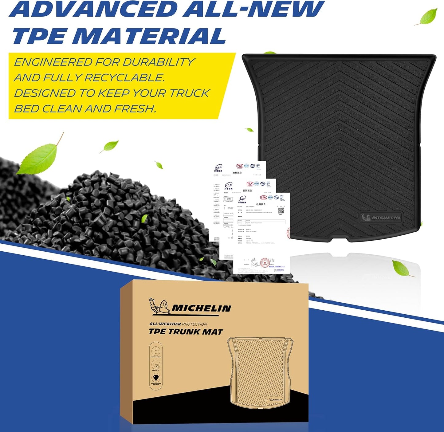 Michelin Frunk & Trunk Mats for Tesla Model Y (2025-2027)
