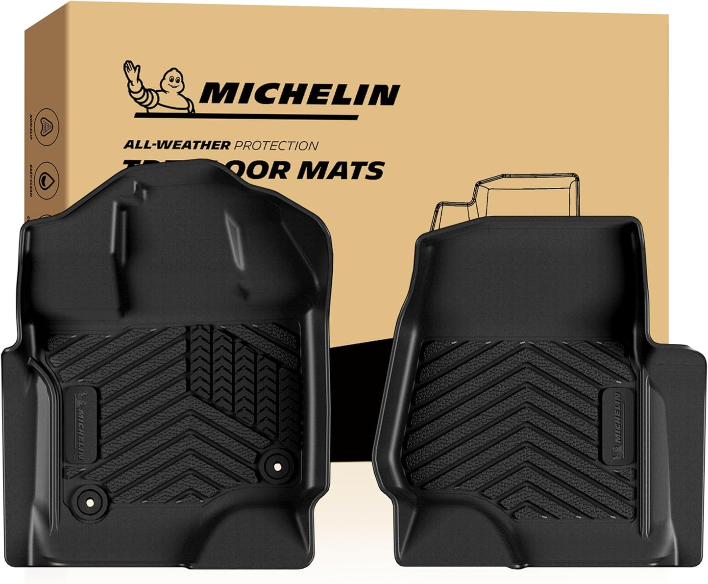 Michelin Premier Front Floor Mats for Ford F-150 & Lightning (2015-2026) 2PCS