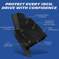 Michelin Premier Floor Mats for Toyota Tacoma Double Cab Gas Models (2024-2026)