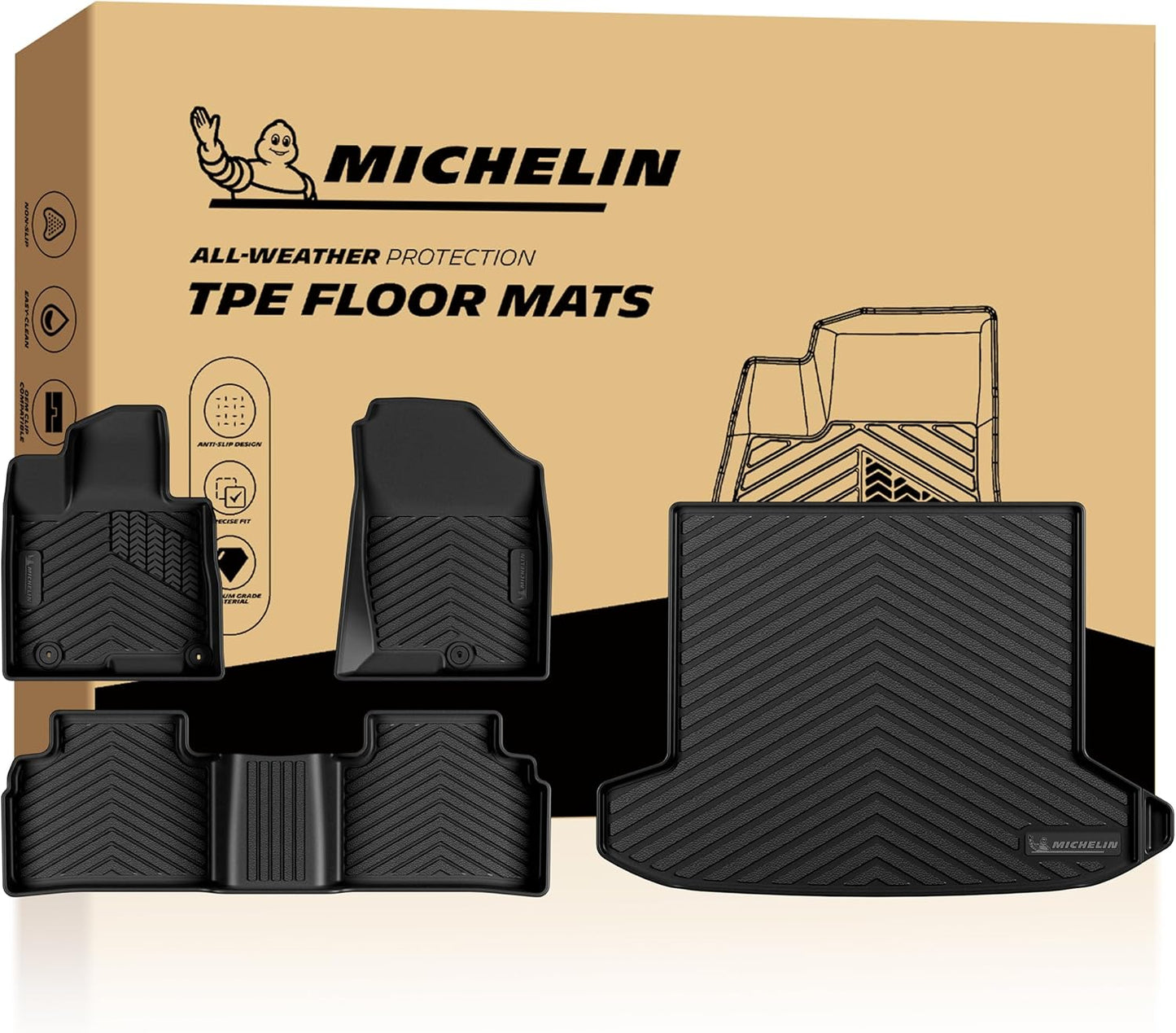 Michelin Premier Floor Mats & Trunk Mats Set for Hyundai Tucson (2022+)