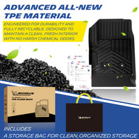 Premium odor-free recyclable TPE material, complete with branded storage carry bag and retail packaging.
