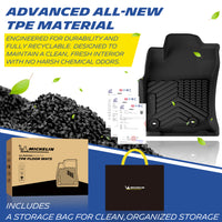 Michelin TPE all-weather floor mats, odor-free and recyclable