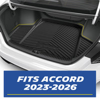 Michelin Floor Mats + Trunk Mat for 2023-2026 Honda Accord (Gasoline & Hybrid), 4PCS, Floor Liner + Trunk Mat, Custom Fit, Durable TPE