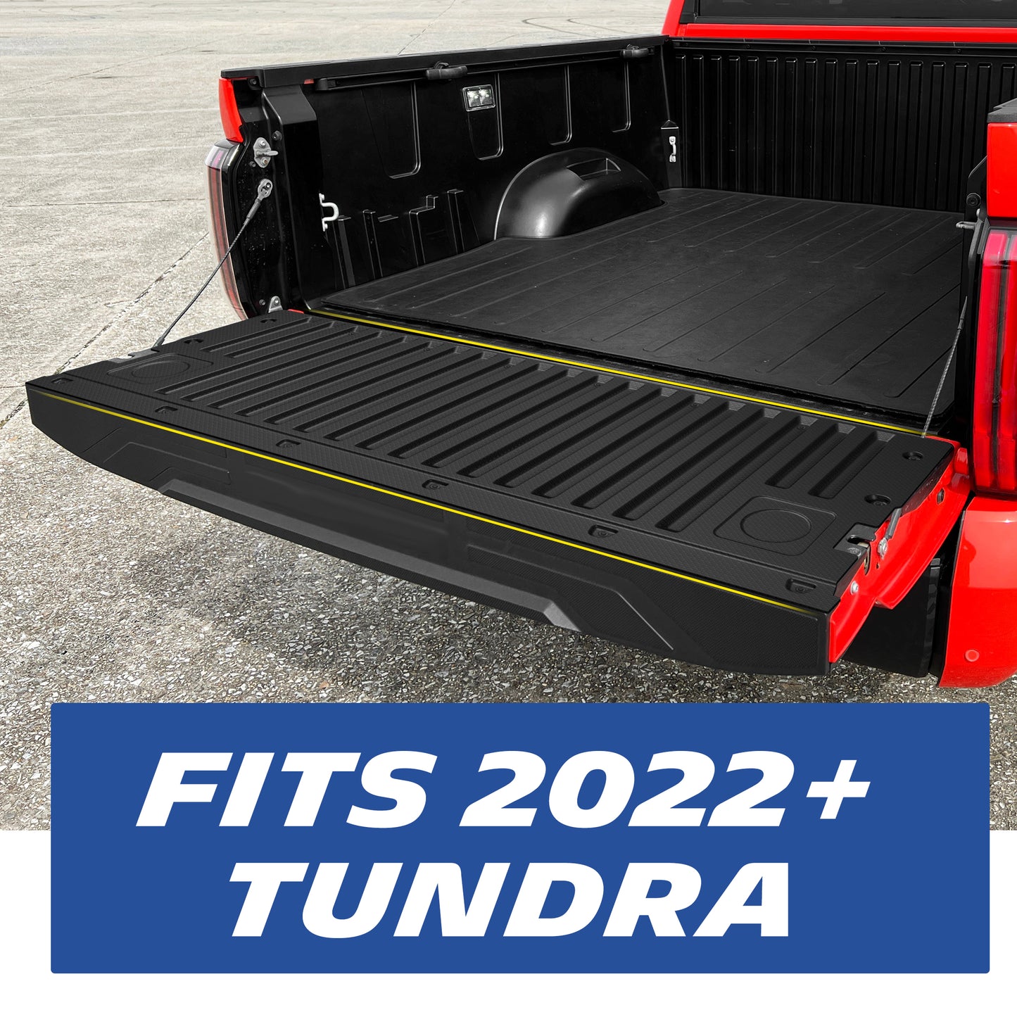 Michelin Truck Tailgate Protector for 2022-2026 Toyota Tundra (Not Fit Drop-in Liners), All-Weather Tailgate Mat, Custom Fit, Durable TPE, Non-Slip