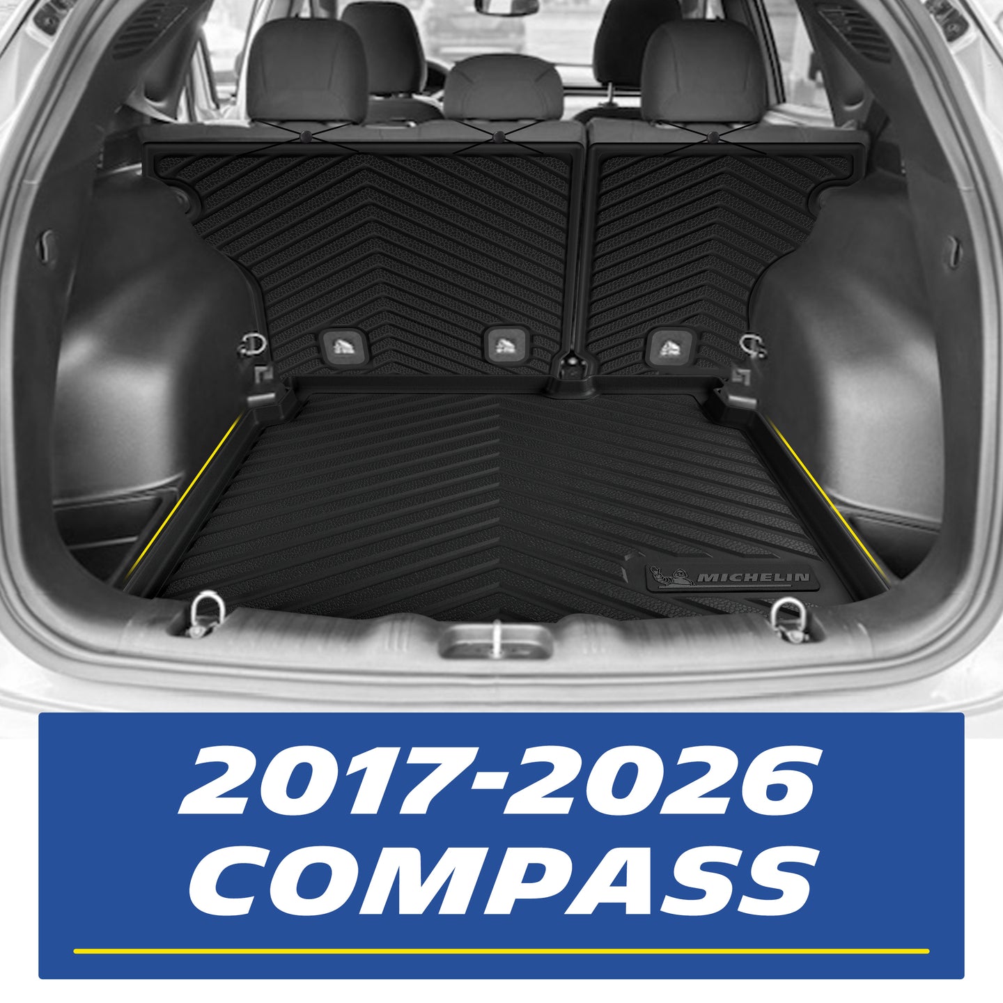 Full set Michelin cargo trunk liner custom fit for 2017-2026 Jeep Compass