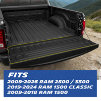 Michelin all-weather TPE tailgate mat, custom-designed for 2009-2026 RAM 2500/3500, 2019-2024 RAM 1500 Classic, and 2009-2018 RAM 1500, perfect custom-fit for your truck.