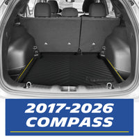 Full Michelin cargo trunk liner installed inside 2017-2026 Jeep Compass rear cargo area