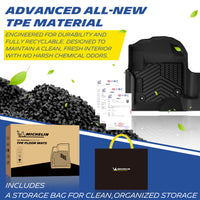 Michelin TPE floor mats, recyclable odor‑free material with storage bag