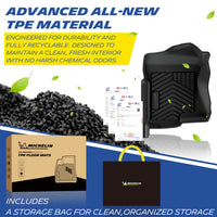 Michelin TPE all-weather floor mats, odor-free and recyclable