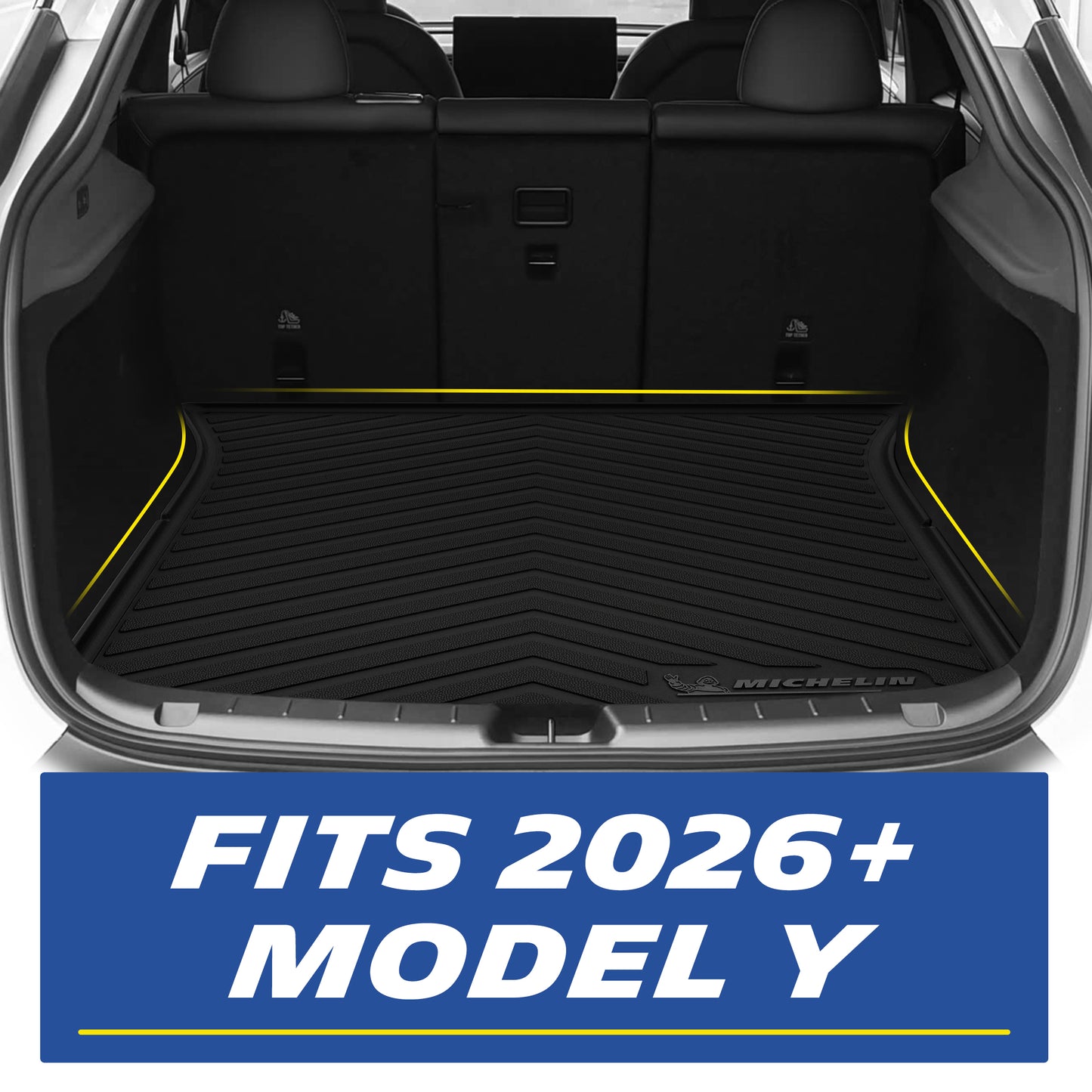 Michelin Trunk Liner for Tesla New Model Y 2025 2026 Juniper, Trunk Mat, Custom Fit, Durable TPE, Cargo Mat, Cargo Liner