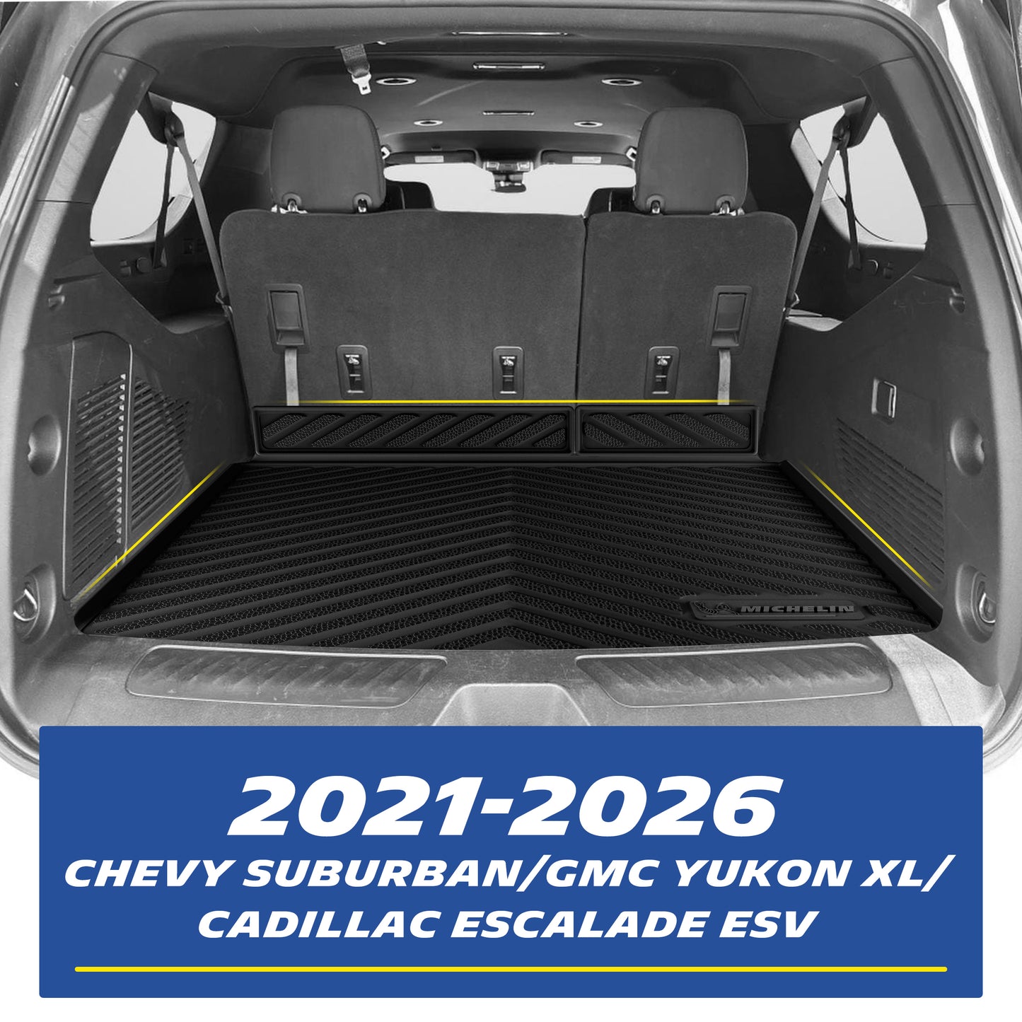 Custom-fit cargo mat for 2021-2026 Suburban/Yukon XL/Escalade ESV