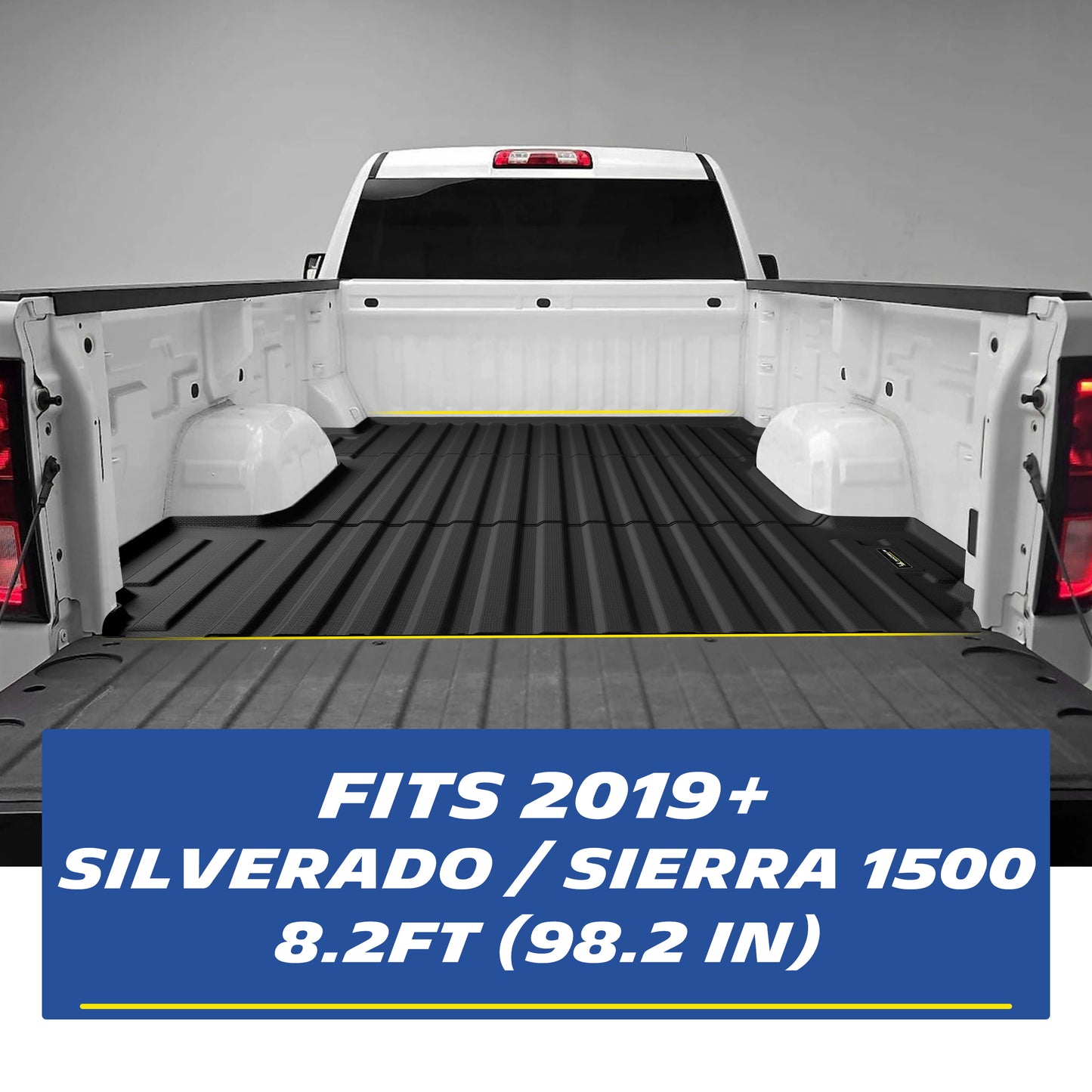 Michelin TPE Truck Bed Mat for 2019+ Silverado Sierra 1500 8.2ft Bed