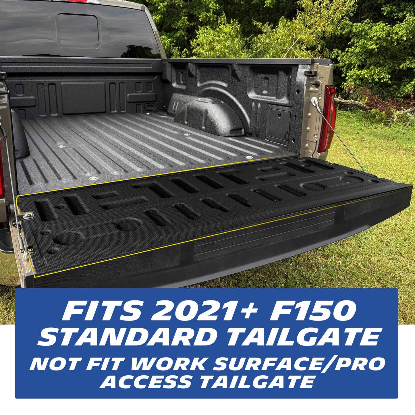 Michelin Truck Tailgate Protector for 2021-2025 2026 Ford F-150, All-Weather Tailgate Mat, Custom Fit, TPE, Pad