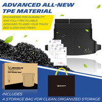 Advanced TPE Michelin trunk mat with package and storage bag