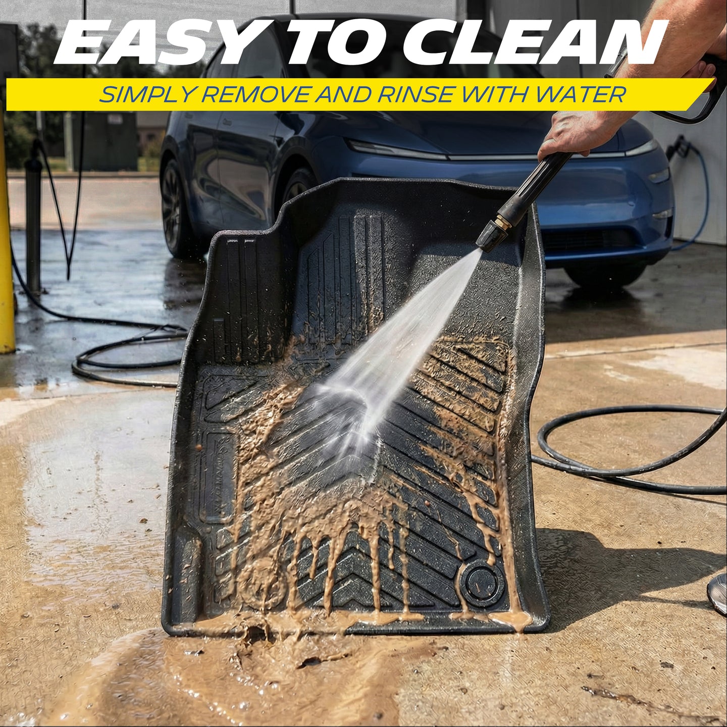 Michelin all-weather floor mat, easy to clean by rinsing with water