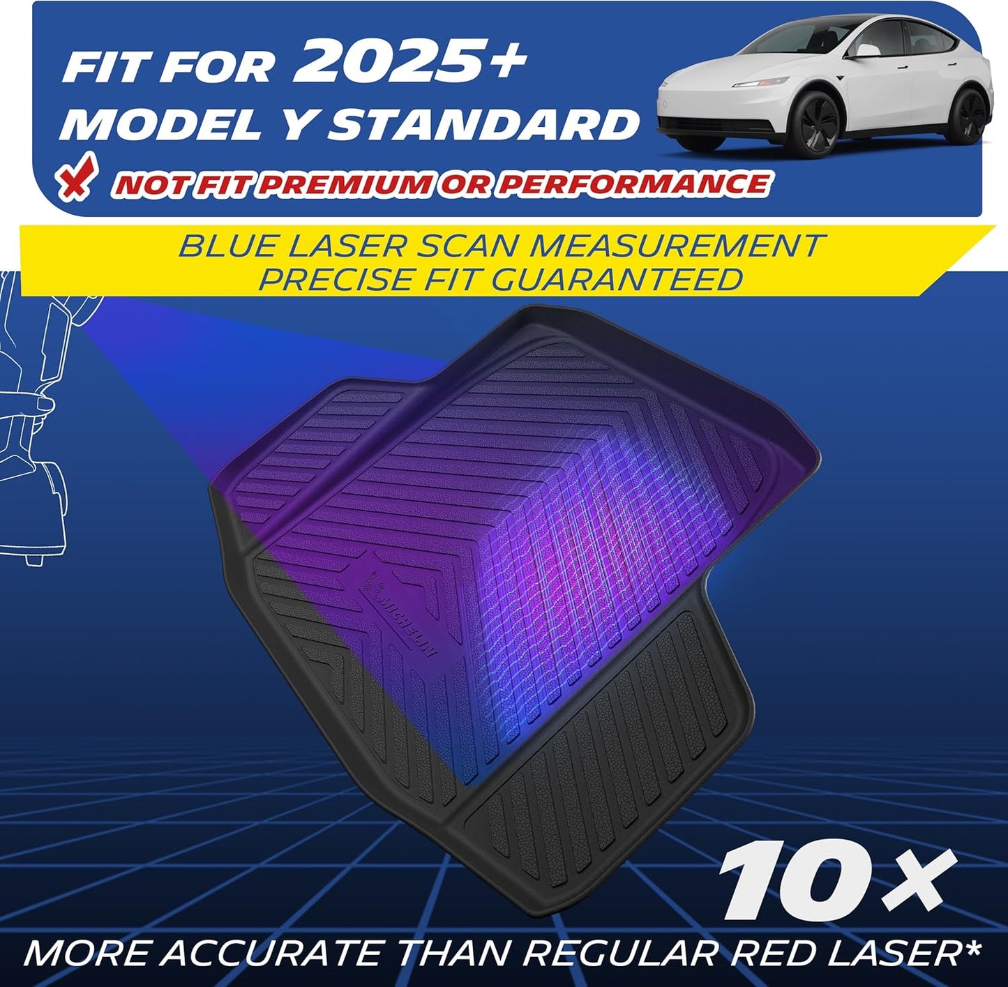 Michelin Cargo & Frunk Mats for Tesla Model Y 5-Seater (2025-2027)