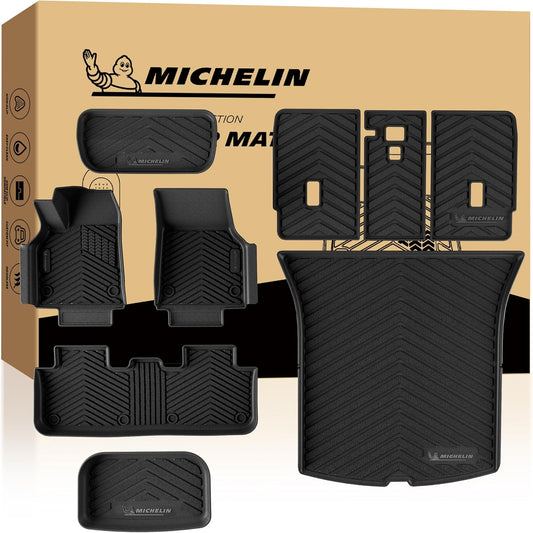 Michelin Floor & Trunk Mat Set for 2025-2026 Tesla Model Y Juniper 5-Seater 9PCS