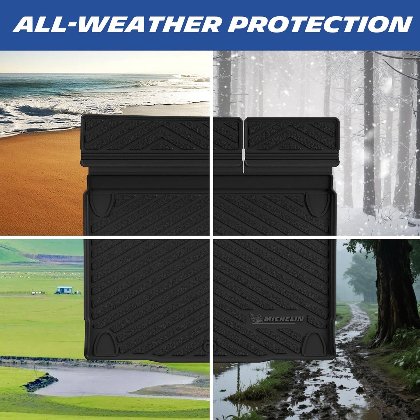 All-weather protection Michelin Bronco trunk mat, works for all seasons and road conditions