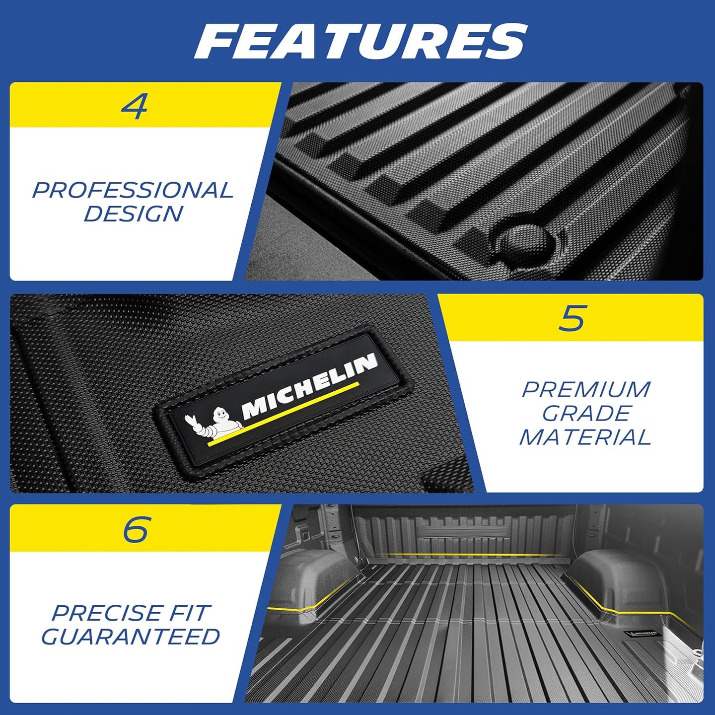 A custom-fit, heavy-duty truck bed liner designed for a 2022+ Toyota Tundra 5.5 ft bed.