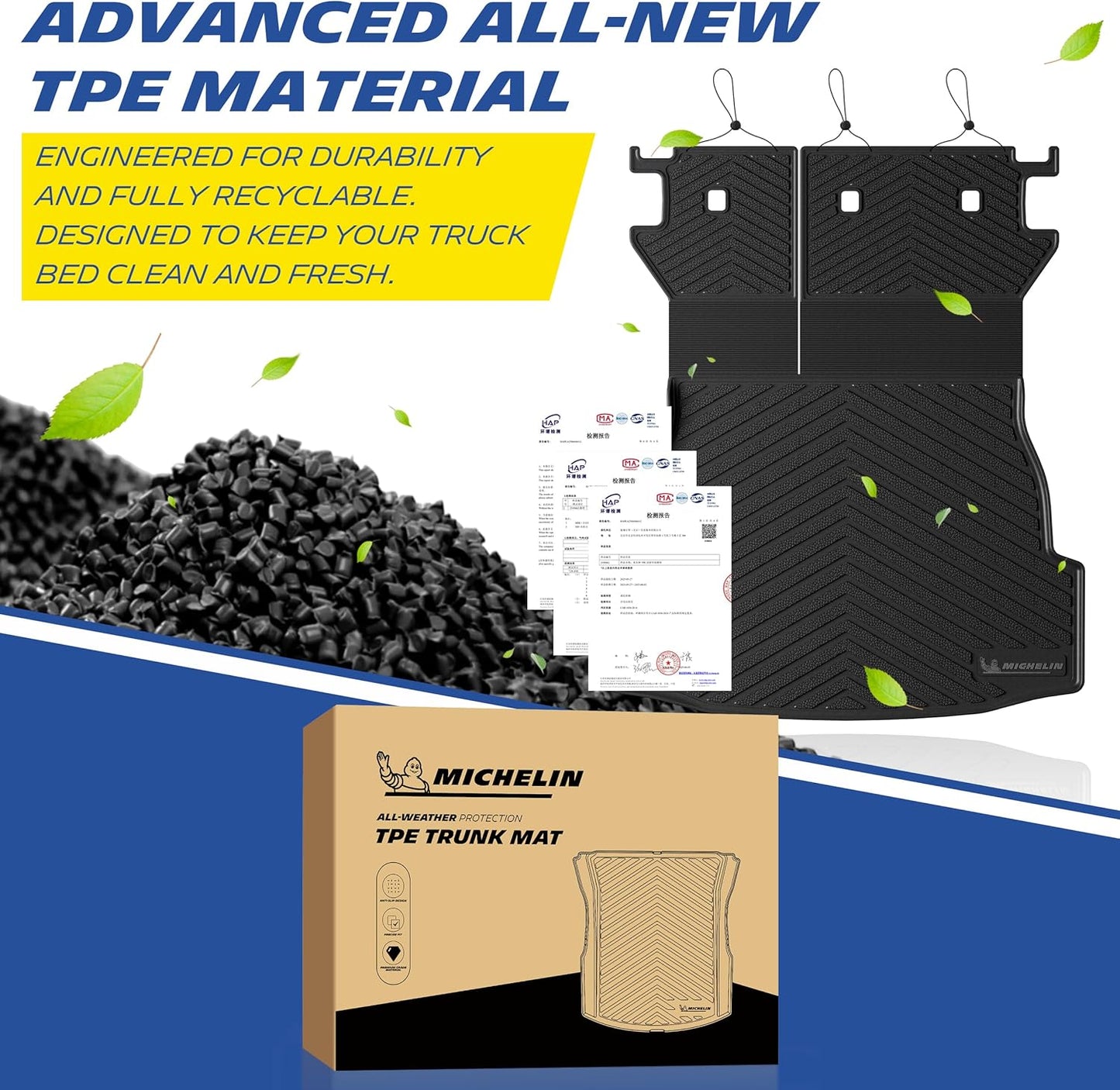 Michelin Custom All-Weather Trunk & Backrest Mats for 2026 Toyota RAV4 Hybrid