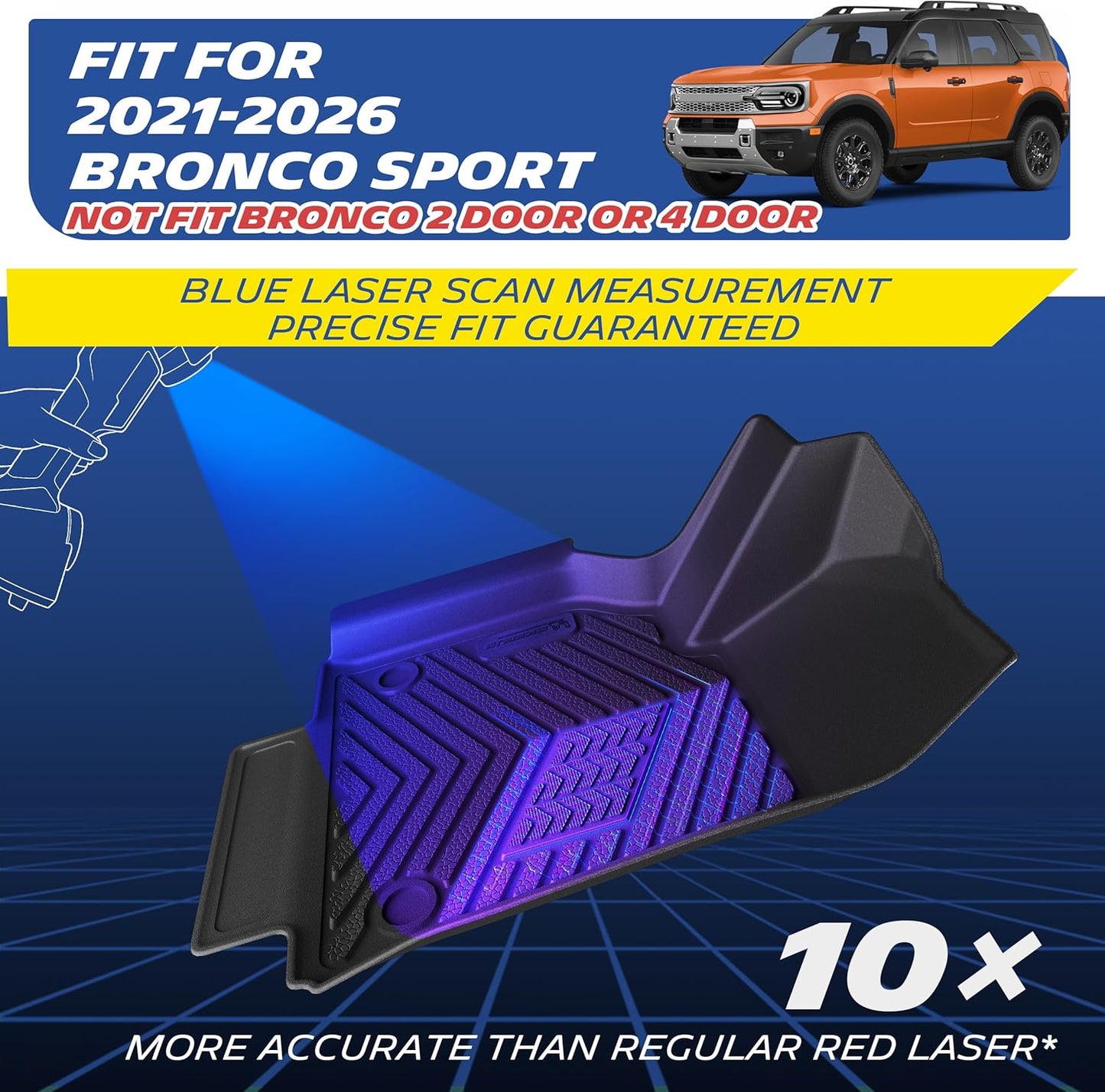 Michelin Premier Series Floor Mats for Ford Bronco Sport (2021-2026)