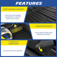 Michelin Elite Custom Fit Floor Mats for Chevy Silverado & GMC Sierra Crew Cab (2019-2026)