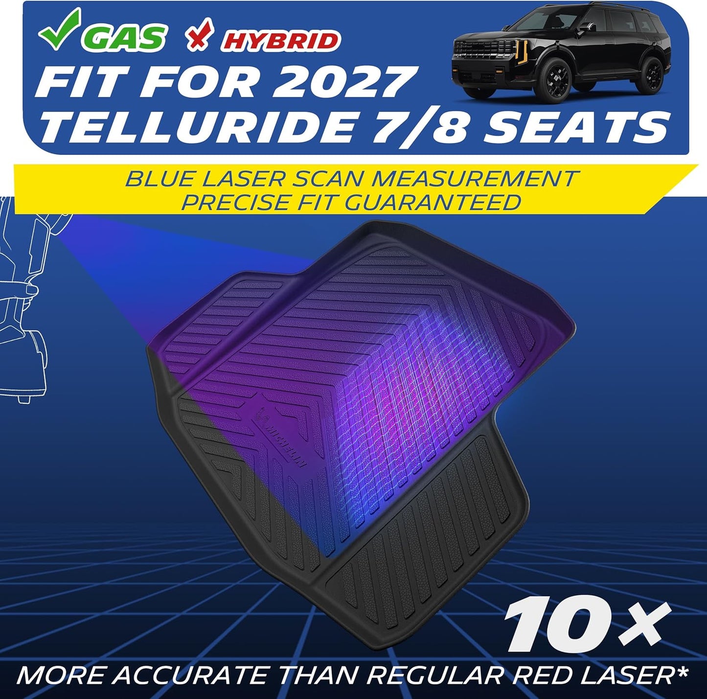 Michelin Premier Floor Mats for Kia Telluride Gas Models (2027)