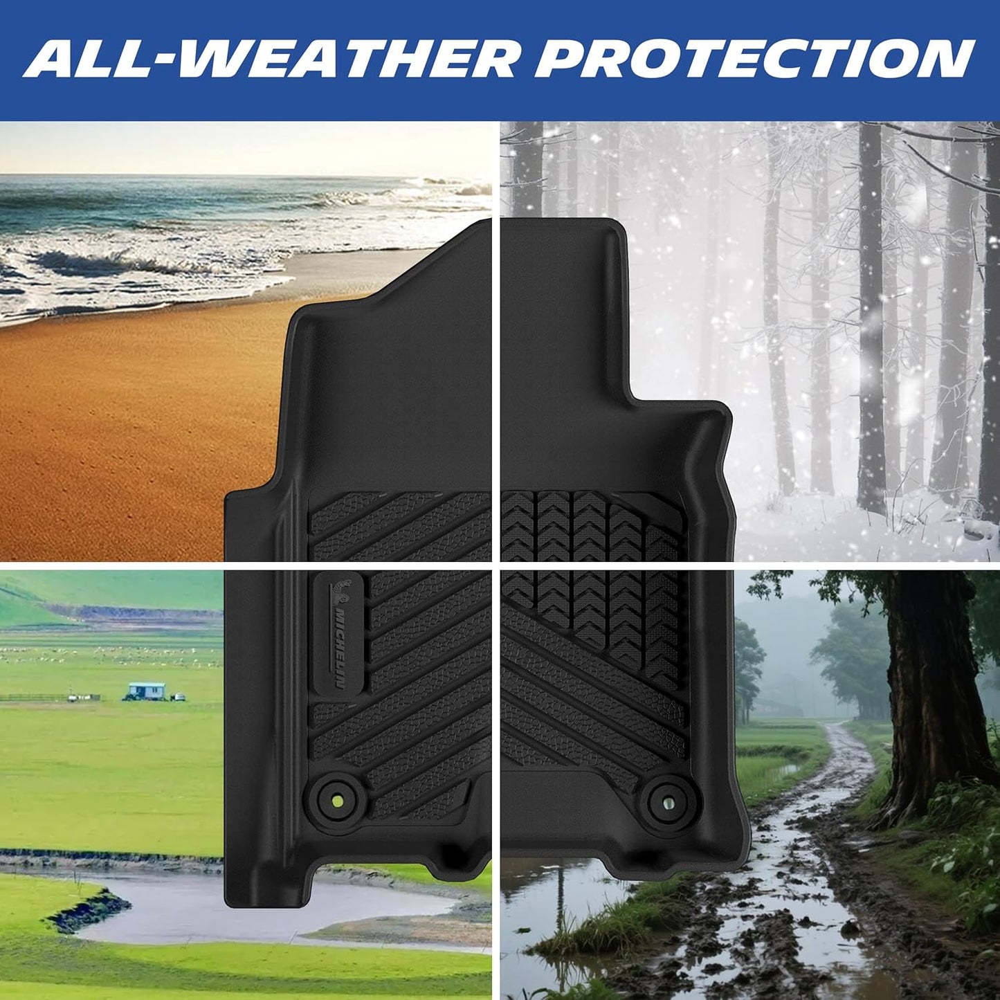 Michelin Premier Floor Mats for Ram 2500/3500 Crew & Mega Cab (2019-2026)