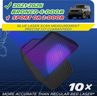 Michelin Premier Floor Mats & Trunk Mat Set for Ford Bronco 4-Door (2021-2026) - 3 Piece