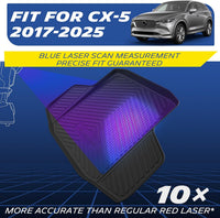 Michelin TPE truck bed mat for 2017-2025 Mazda CX-5, laser-measured custom fit, full-coverage all-weather protection