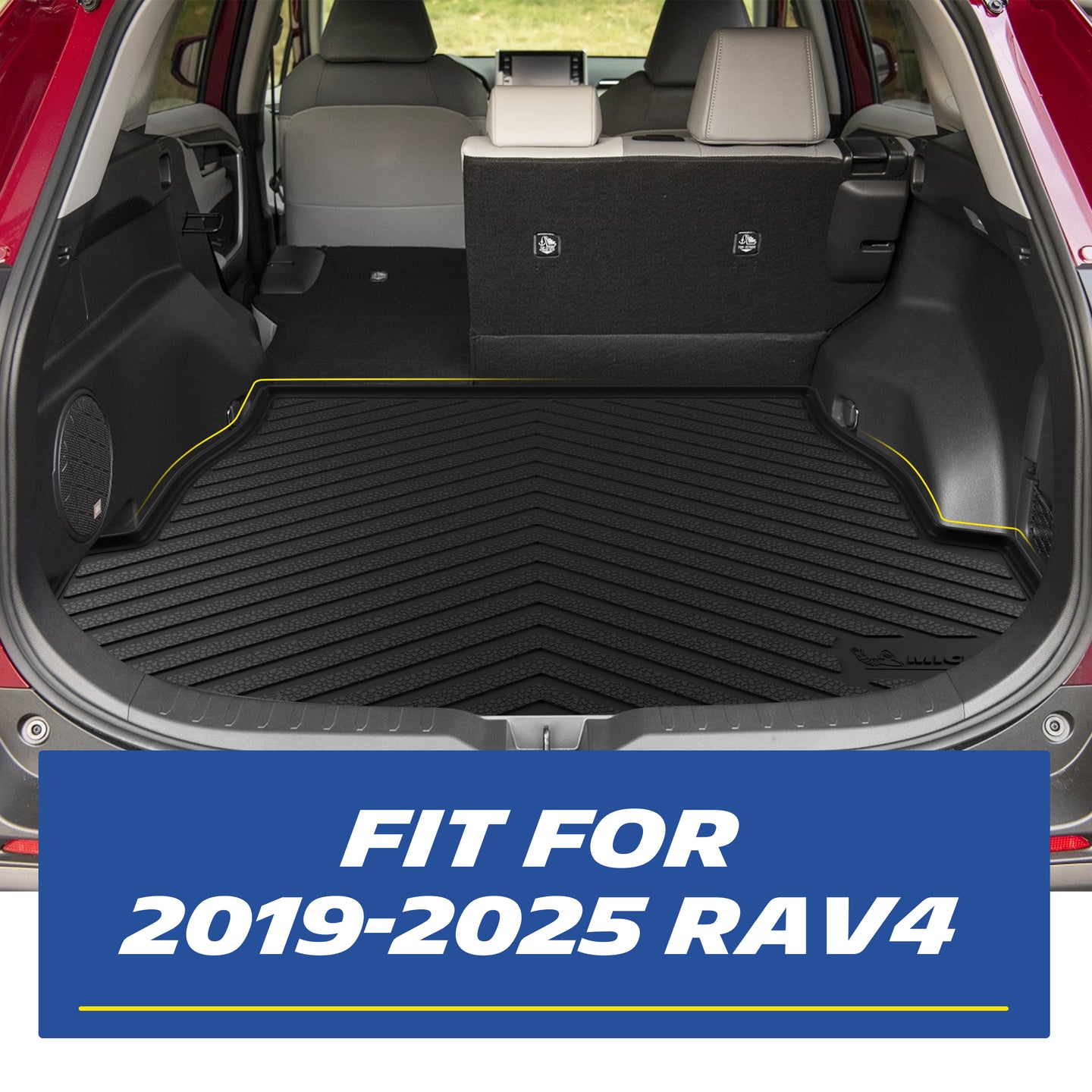 Michelin cargo liner trunk mat installed in Toyota RAV4 2019-2025, full coverage for car trunk protection