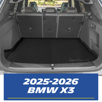 Michelin all-weather TPE trunk mat installed in 2025-2026 BMW X3 cargo area